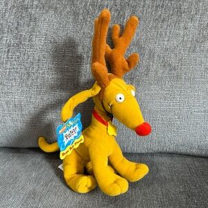 1997 Nickelodeon Holiday Rugrats Plush - Spike the Dog